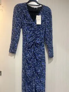 ZARA 花柄ワンピース XSサイズ