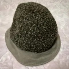 ♥︎フローラル　バケットハット ボア素材　茶系♥︎4