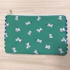 ハンドメイド*フラットポーチ*▲訳あり