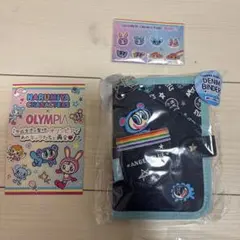 【店頭完売・限定品】エンジェルブルー シール帳 オリンピア デニムバインダー 店頭完売・限定品】エンジェルブルー シール帳 オリンピア デニム
