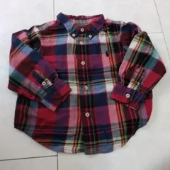 キッズ ベビー チェックシャツ ラルフローレン美品