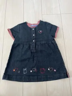 familiar デニムワンピース 半袖