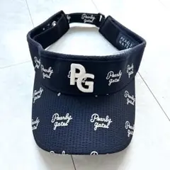 Pearly Gates サンバイザー ネイビー　ロゴ