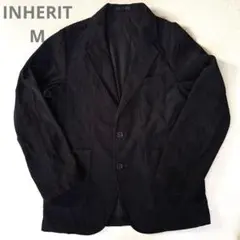 INHERIT（インヘリット）コーデュロイ テーラードジャケット M ブラック