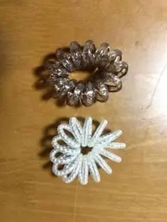 3COINS パールコイルポニー　2個セット