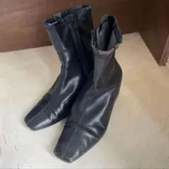 GRL ブラック ショートブーツ