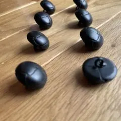 レザーくるみボタン 本革19mm 革釦 3個 新品 バスケット釦　残りわずか