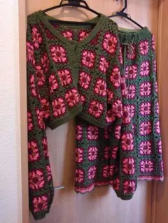 jouetie❤️クロシェ2wayトップス×クロシェロングスカート