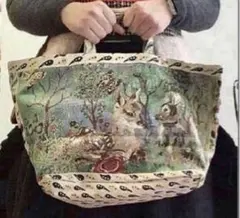 新品 ナタリー レジカゴ サイズ マーケットバッグ バンビ 鹿 しか シカ 