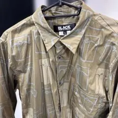 BLACK COMME des GARCONS 総柄シャツ Lのサムネイル