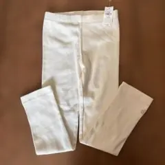 GAP リブボトムス 110cm 白　パンツ　レギンス