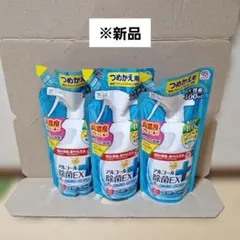 【新品】アース製薬 らくハピ アルコール除菌EX つめかえ用 400ml 3袋のサムネイル
