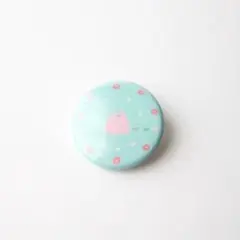 【生えうさぎ缶バッジ】オリジナルキャラクターイラスト　ナチュラル　雑貨　グッズ