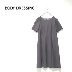 美品✨️ボディドレッシング ワンピース LL 半袖 シンプル 裏地ありのサムネイル