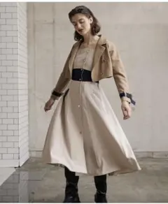 レディアゼル バイカラージャケット＆キャミワンピースセット