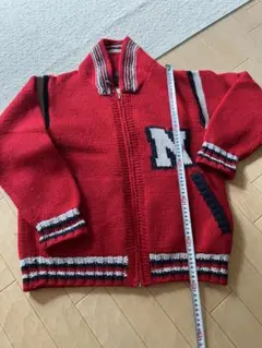 最終値下げ ニットジャケット レッド セーター