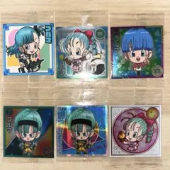 h*3様 ドラゴンボール超戦士シールウエハース ブルマ6枚セット