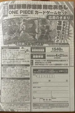 週間少年ジャンプ 応募者全員サービス 応募シート 30枚セット 週間少年ジャンプ 応募者全員サービス 応募シート 30枚セット