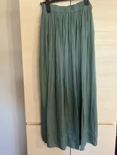 Alpabet’s Alphabet ミントグリーンフレアスカートウエストゴム