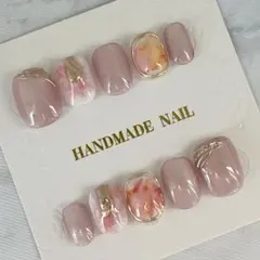 ハンドメイドネイルチップ✩.*˚ベリーショート✩.*˚ マグネットネイル✩.*˚