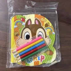 ディズニー チップとデール ぬりえセット 色鉛筆付き