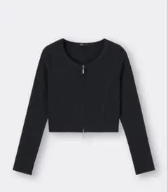 GU リブダブルジップカーディガンQ