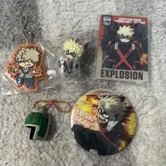 僕のヒーローアカデミア　ヒロアカ　爆豪勝己　缶バッジ　ラバーストラップ