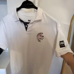 HELLY HANSEN ポロシャツ ホワイト Mサイズのサムネイル