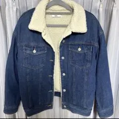 GRL デニムジャケット ボア付き