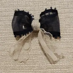 【ハンドメイド】リボンヘアクリップ 赤ちゃん ワンちゃん