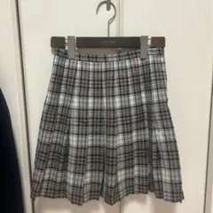 イーストボーイEASTBOYベージュ系チェック柄 スクールスカート　９号