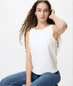 クレープジャージーボートネックブラトップ 00 WHITE