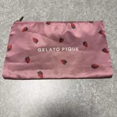 GELATO PIQUE ストロベリー柄サテンポーチ MORE 1月号　付録