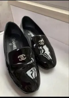 シャネル銀座購入CHANELパールオペラシューズ38サイズ伊勢丹にて裏張り