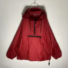 OLD NAVY フード付 ナイロン アノラックパーカー 赤 実寸2XL〜3XL