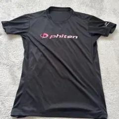 ファイテン　ラメグラデ　ブラック/ピンク　半袖Tシャツ　Lサイズのサムネイル