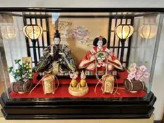吉徳　雛人形セット 軽量アクリルケース付き　照明付き　ひな祭り