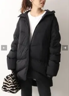 フレームワーク別注 2way GOLDWIN HOODEDダウンコート ブラック