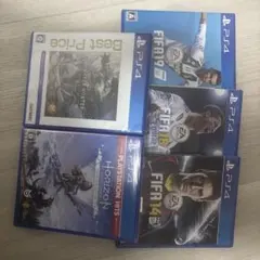 PS4ソフトセット FIFA 19, 14, Horizon
