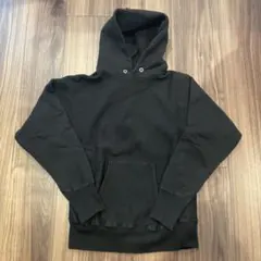 ATONガーメントダイウラゲフーディー ブラック 2 ユニセックス ロゴ刺繍