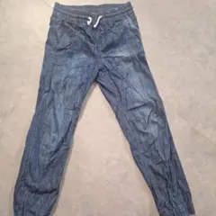 ジョガーパンツ デニムブルー EUR 128　H&M