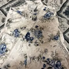 nilway 花柄 半袖シャツ ホワイト M