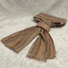 Paul Smithイタリア製ウール100% マルチストライプマフラー