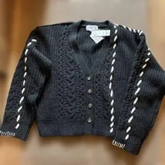 LAKOLE ブラック カーディガン Sサイズのサムネイル