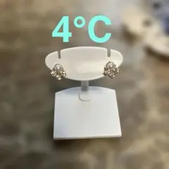 4℃ k10パール クリスタル ピアス