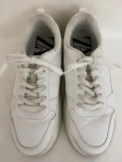 美品 24cm ZARA ザラ 厚底スニーカー プラットフォーム 人気デザイン