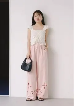 新品 Kastane カットアウトスウェットパンツ