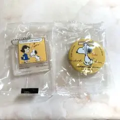 お値下げ！　くら寿司×スヌーピー　60s 70s キーホルダー 缶バッジのサムネイル