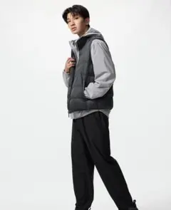 ユニクロ　ウルトラストレッチパンツ　ブラック　L