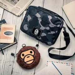 韓国人気A BATHINGAPE BAPE CAMOショルダー＆マイロポシェット